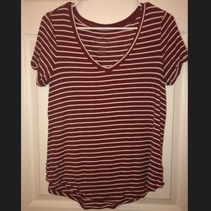 Red and white shirt from american eagle